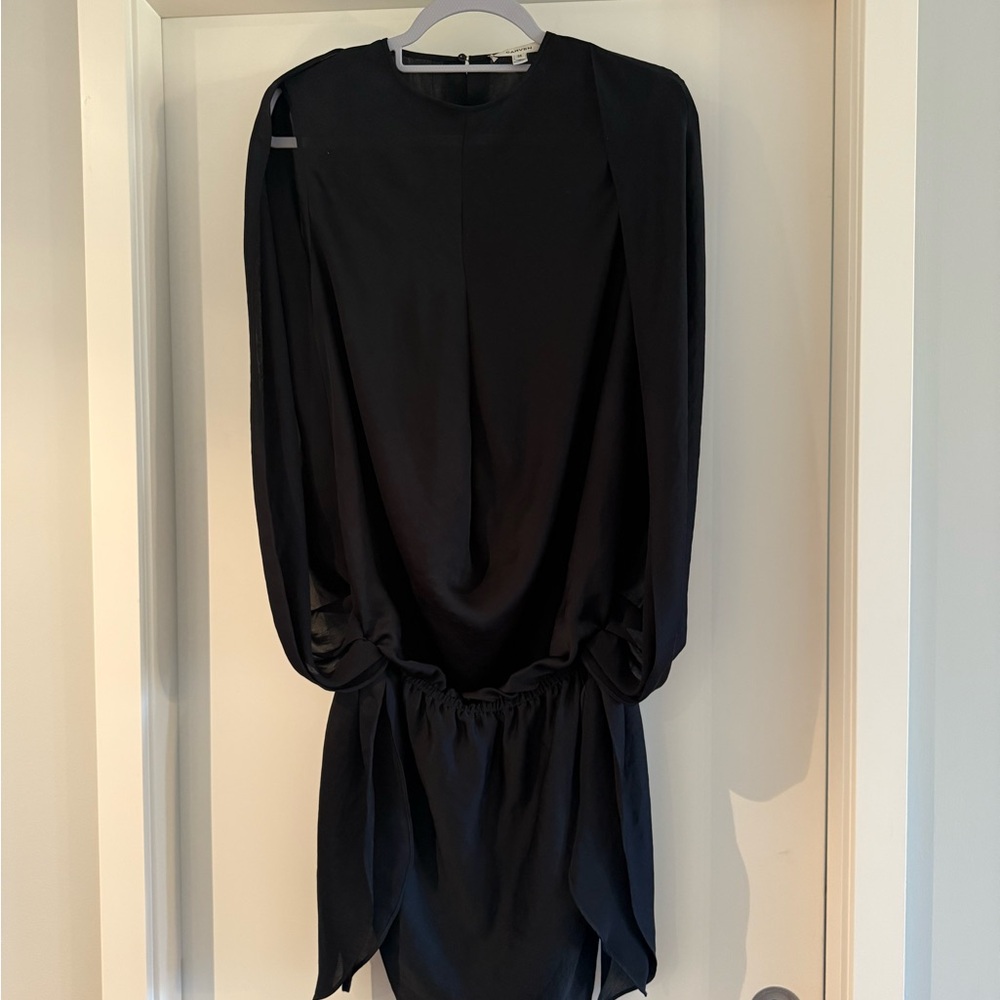 CARVEN Drapey Black Sleeveless Dress